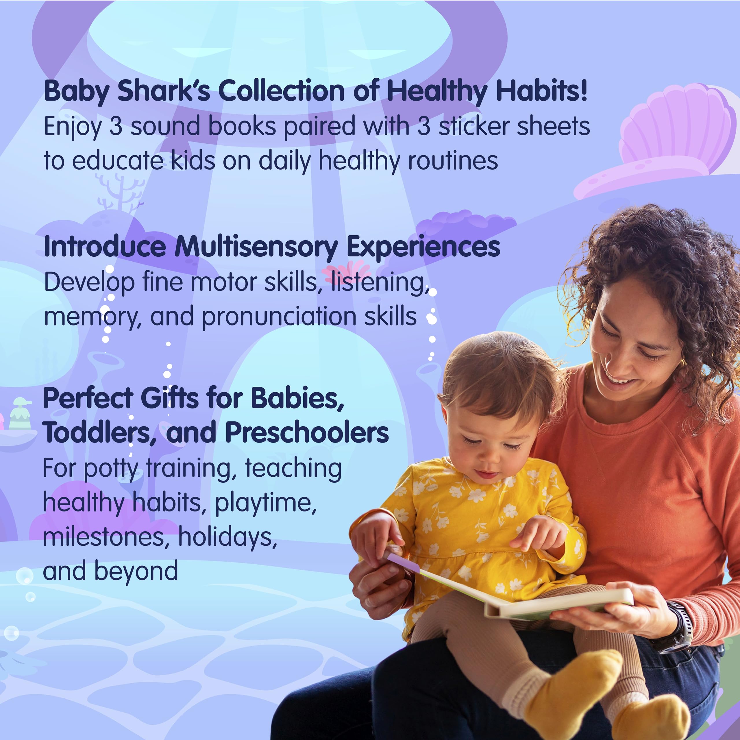 Foto 6 pulgar | Set De Libros De Sonido Pinkfong Baby Shark Healthy Habits - Venta Internacional.
