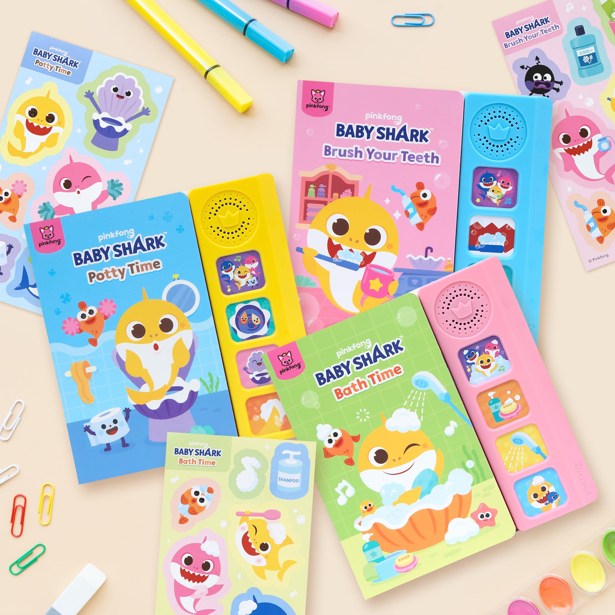 Foto 7 pulgar | Set De Libros De Sonido Pinkfong Baby Shark Healthy Habits - Venta Internacional.