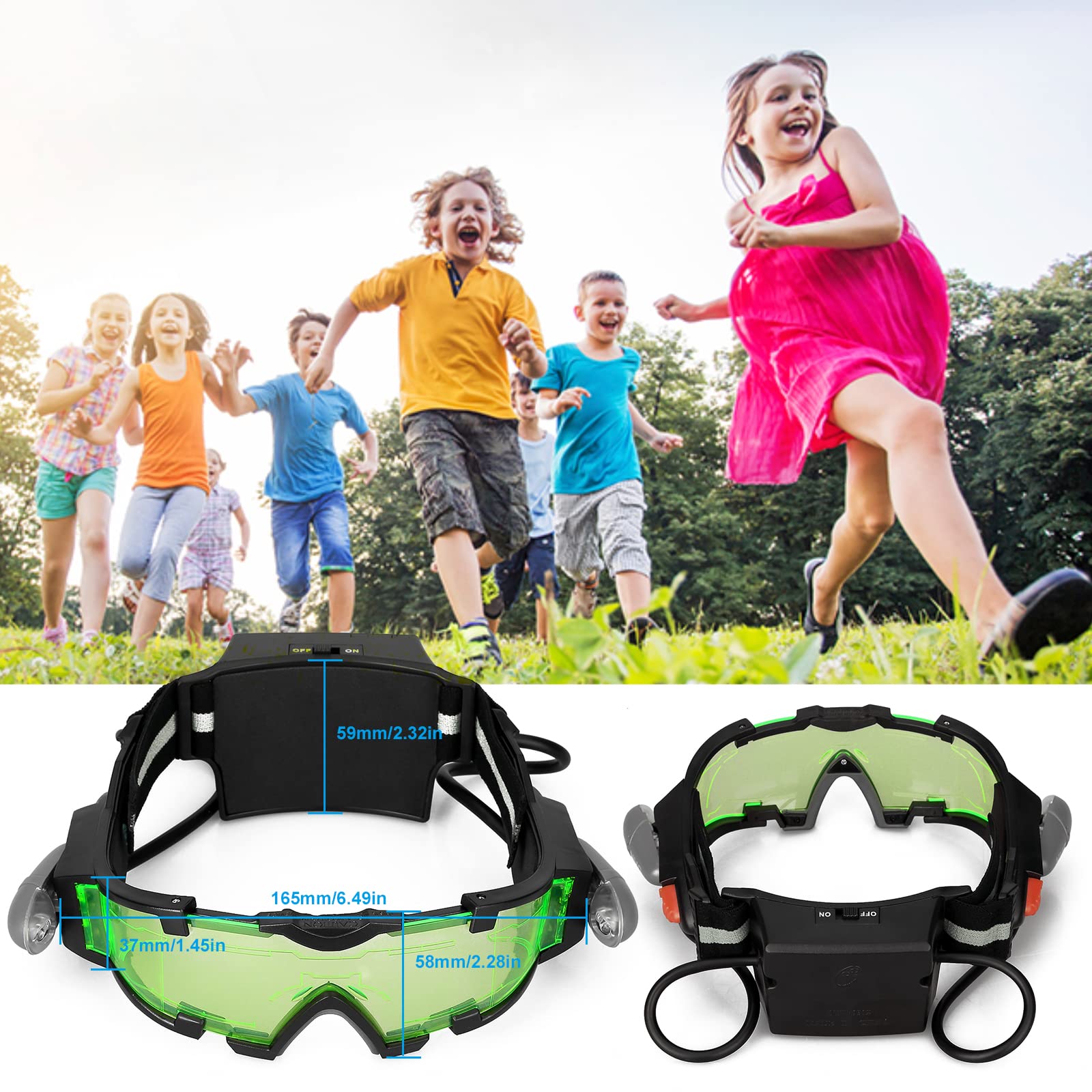 Foto 4 pulgar | Gafas De Visión Nocturna Agm Para Niños, Ajustables, Equipo De Espionaje, Lente Verde - Venta Internacional.