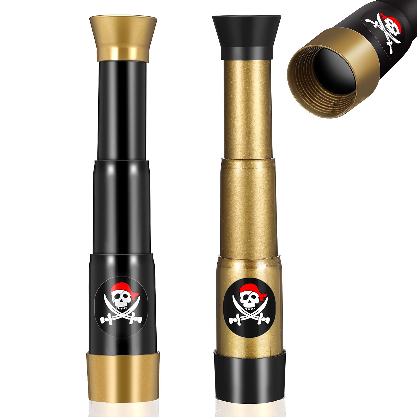 Foto 2 pulgar | Monocular Telescope Gejoy De Plástico Pirate Captain Para Niños, 2 Unidades - Venta Internacional.