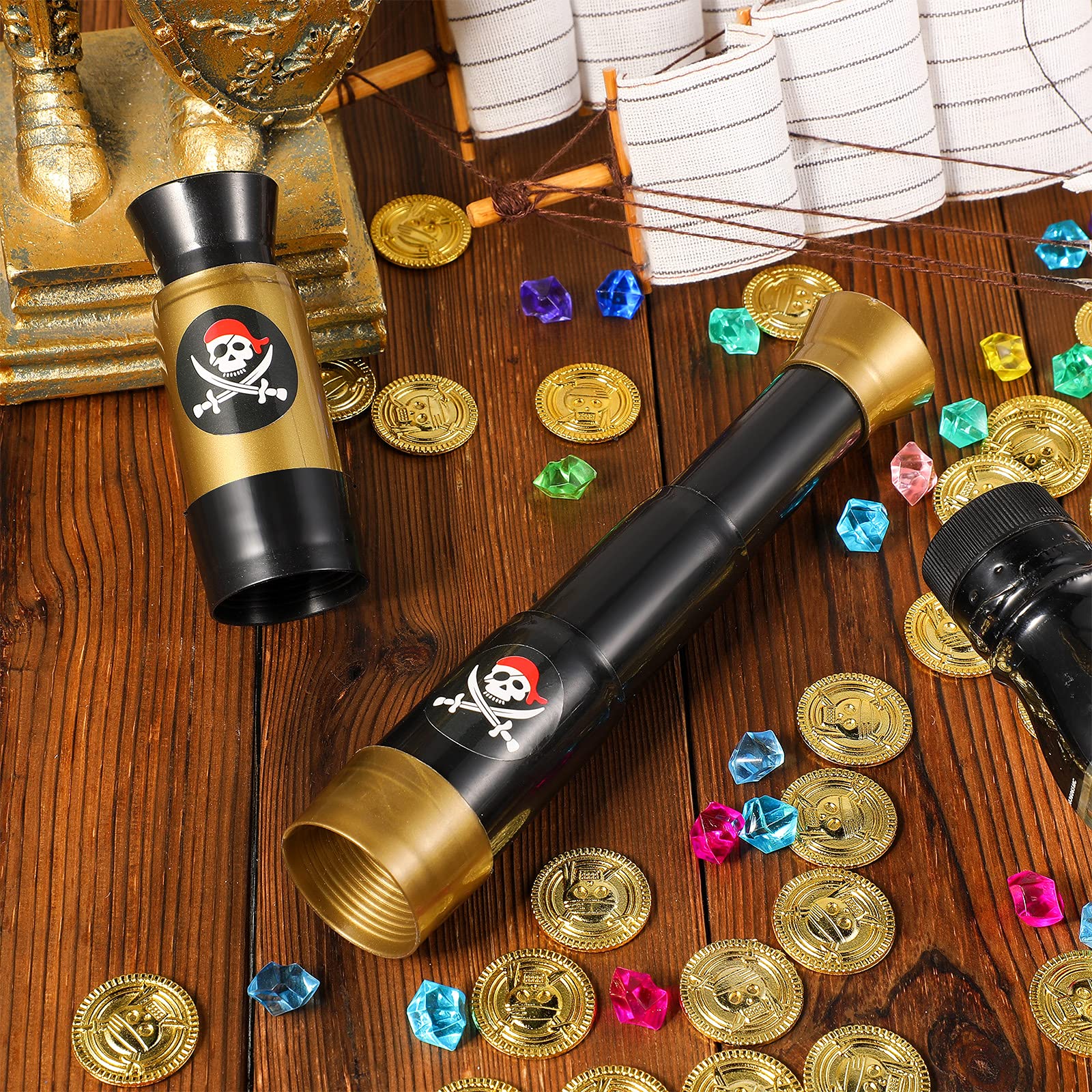 Foto 5 | Monocular Telescope Gejoy De Plástico Pirate Captain Para Niños, 2 Unidades - Venta Internacional.