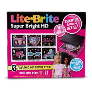 Foto 6 | Edición Barbie Hd Super Bright De Lite Brite Con 6 Plantillas - Venta Internacional.