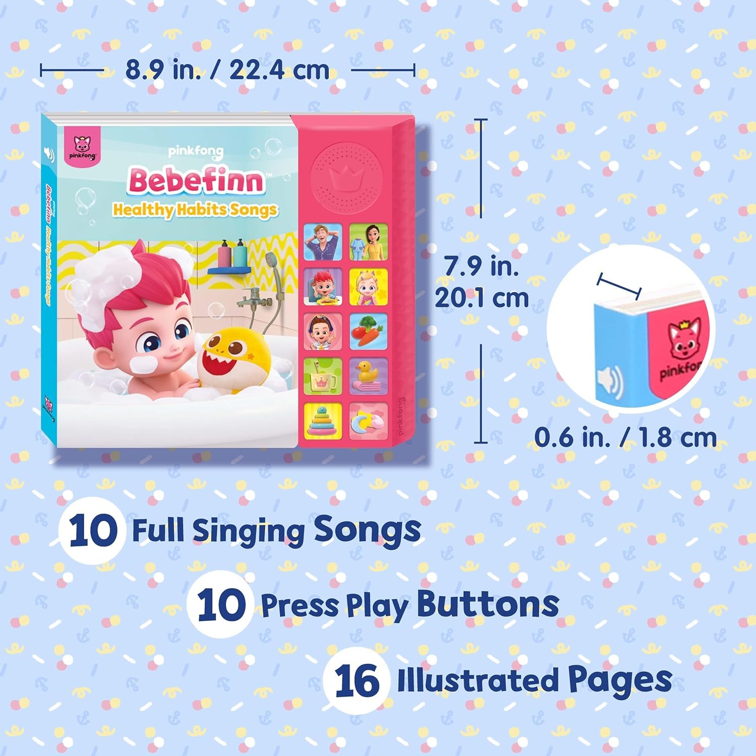 Foto 3 pulgar | Libro Sonoro Pinkfong Bebefinn Hábitos Saludables Para Bebés - Venta Internacional.