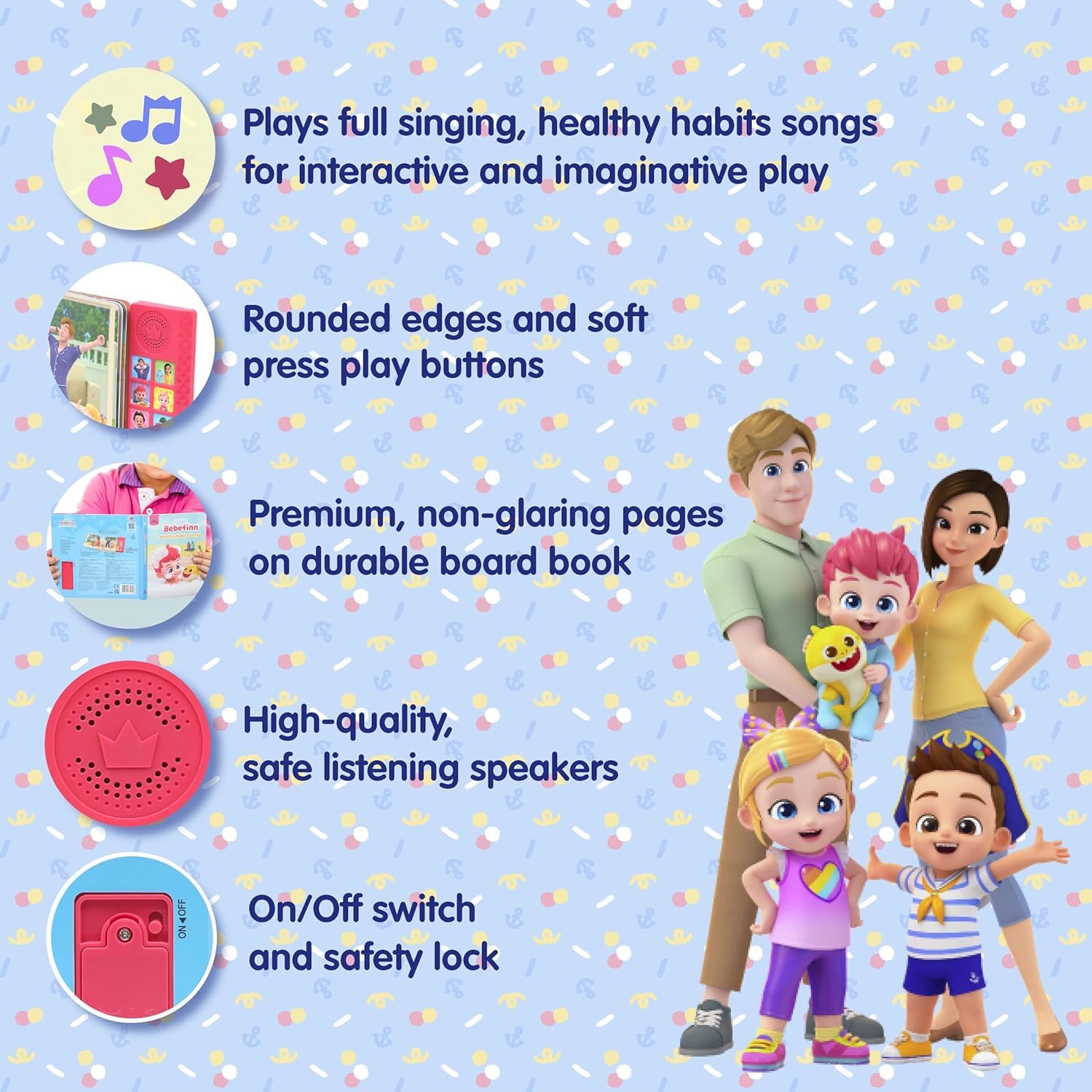 Foto 4 pulgar | Libro Sonoro Pinkfong Bebefinn Hábitos Saludables Para Bebés - Venta Internacional.