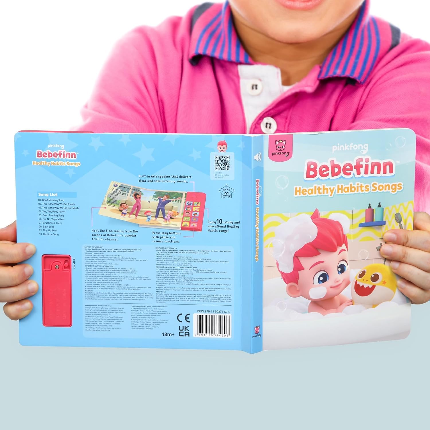 Foto 7 pulgar | Libro Sonoro Pinkfong Bebefinn Hábitos Saludables Para Bebés - Venta Internacional.