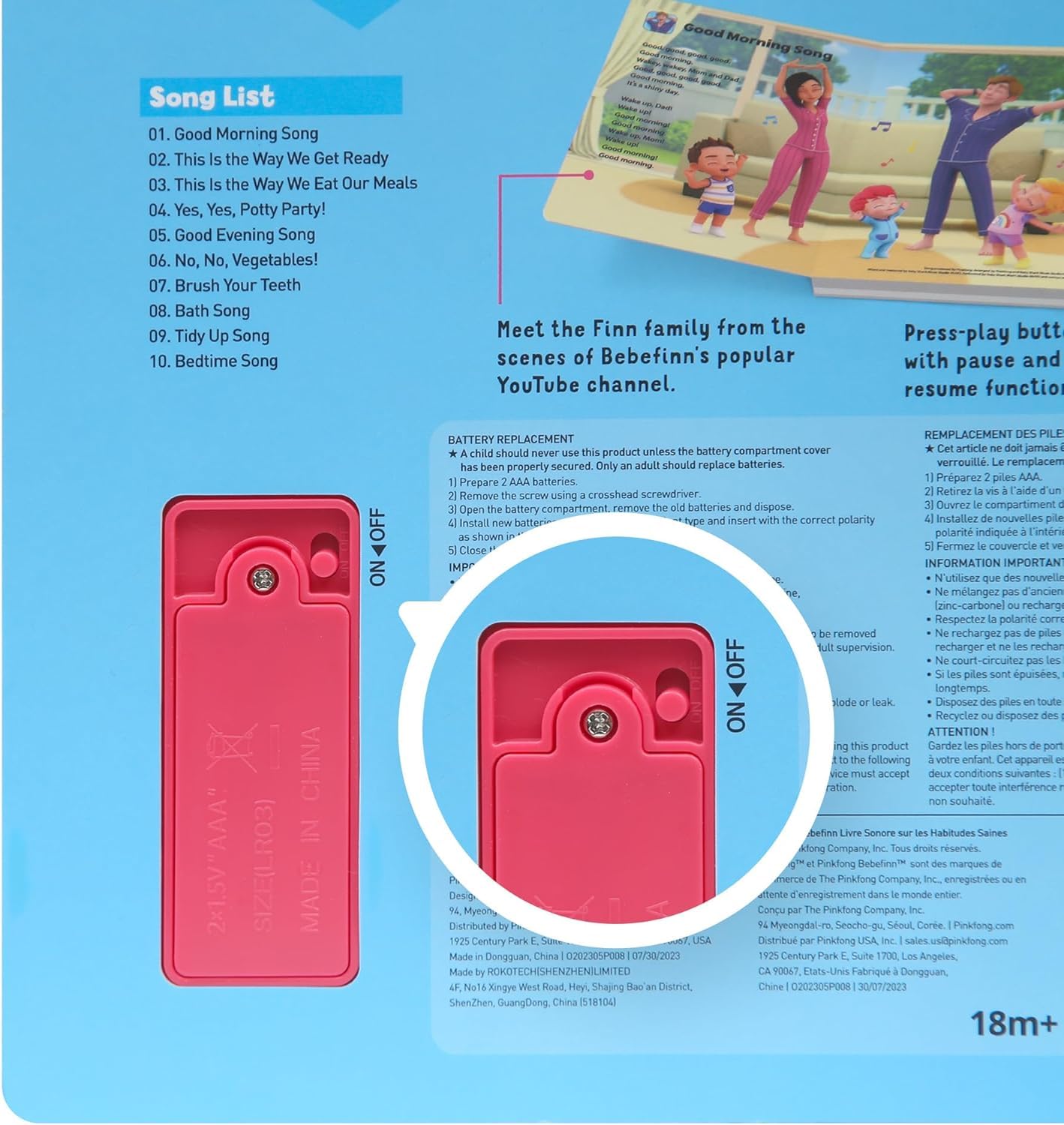 Foto 7 | Libro Sonoro Pinkfong Bebefinn Hábitos Saludables Para Bebés - Venta Internacional.