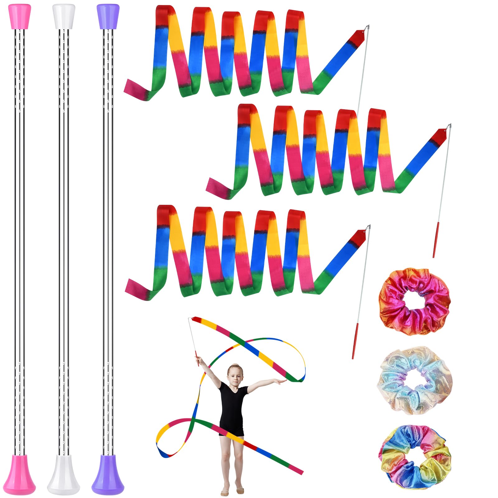 Foto 2 pulgar | Twirling Batons Plulon  54 Cm  Con Varitas De Baile Y Coleteros - Venta Internacional.