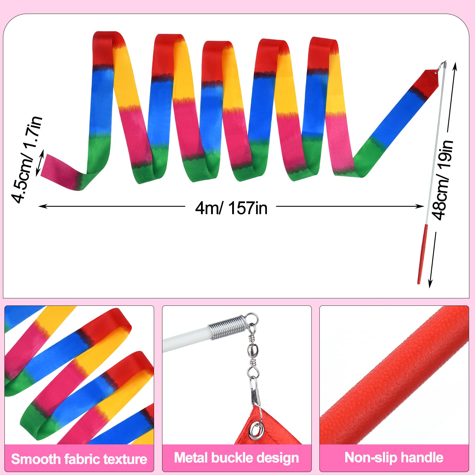 Foto 4 pulgar | Twirling Batons Plulon  54 Cm  Con Varitas De Baile Y Coleteros - Venta Internacional.