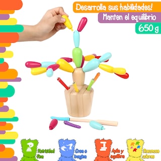Foto 2 | Cactus Armable de Madera Yuff! Montessori