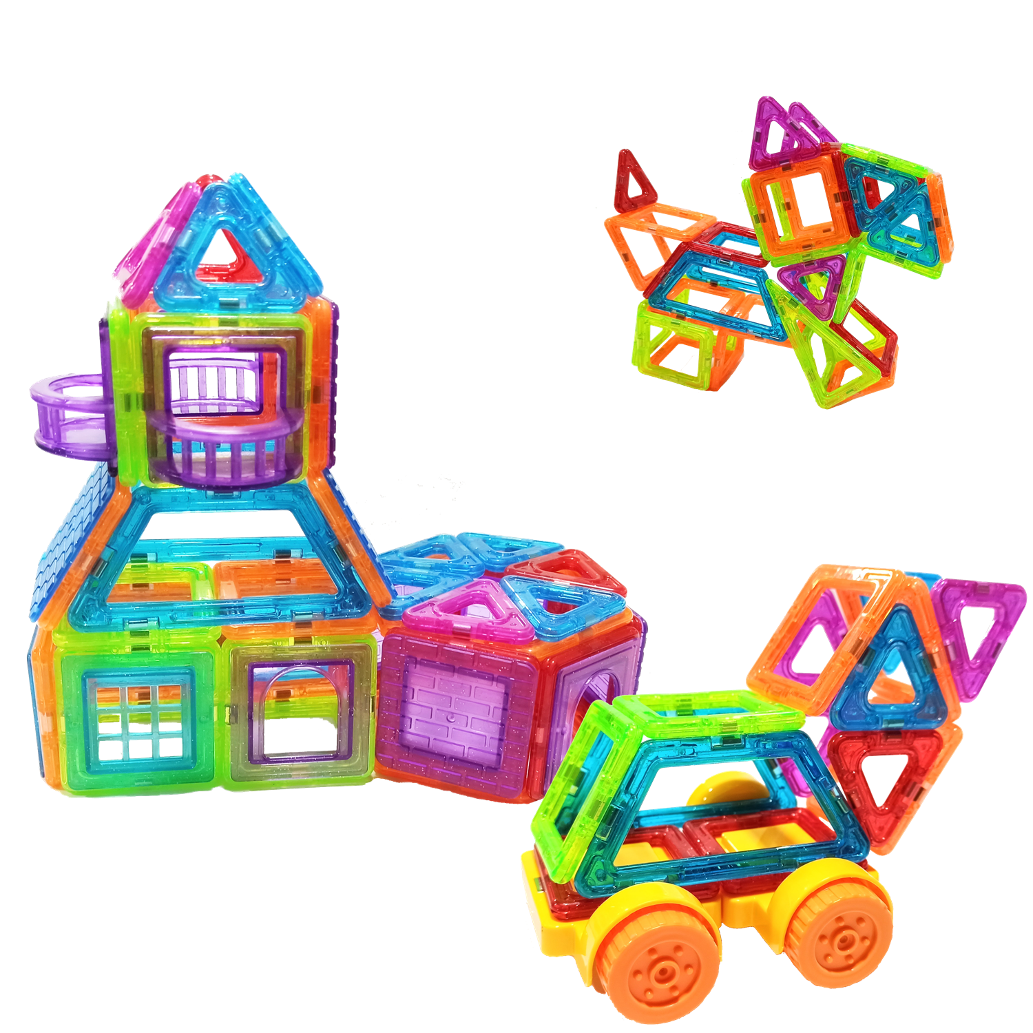 Foto 1 | Juegos Magnéticos de Construcción Yuff! 76 Piezas