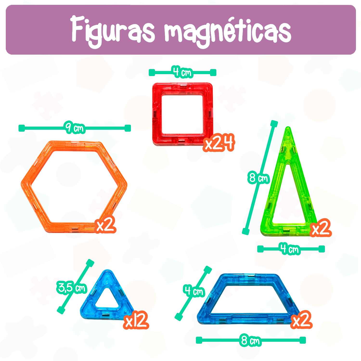 Foto 4 pulgar | Juegos Magnéticos de Construcción Yuff! 76 Piezas