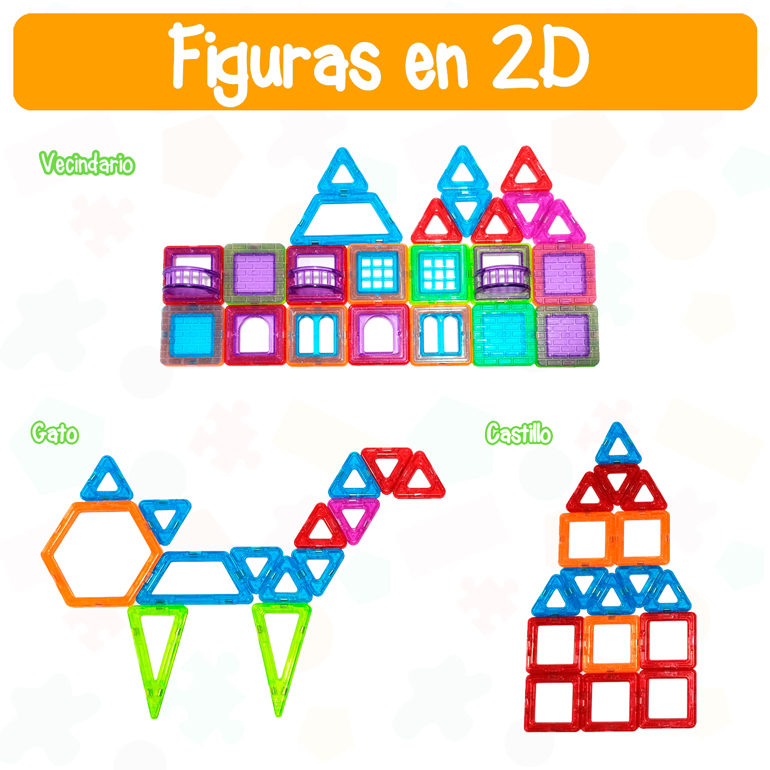 Foto 8 pulgar | Juegos Magnéticos de Construcción Yuff! 76 Piezas
