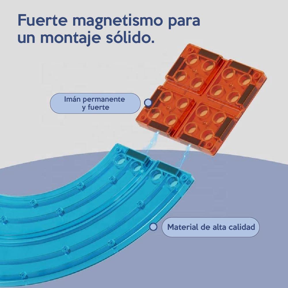 Foto 2 | Pista de Bloques Magnéticos Chic Fantay P154 para Construir Multicolor