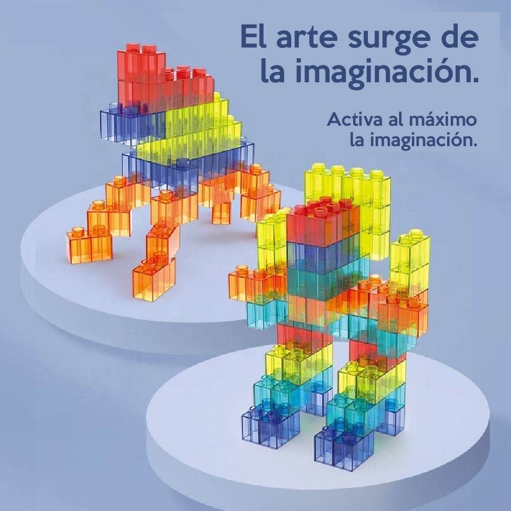 Foto 4 | Pista de Bloques Magnéticos Chic Fantay P154 para Construir Multicolor