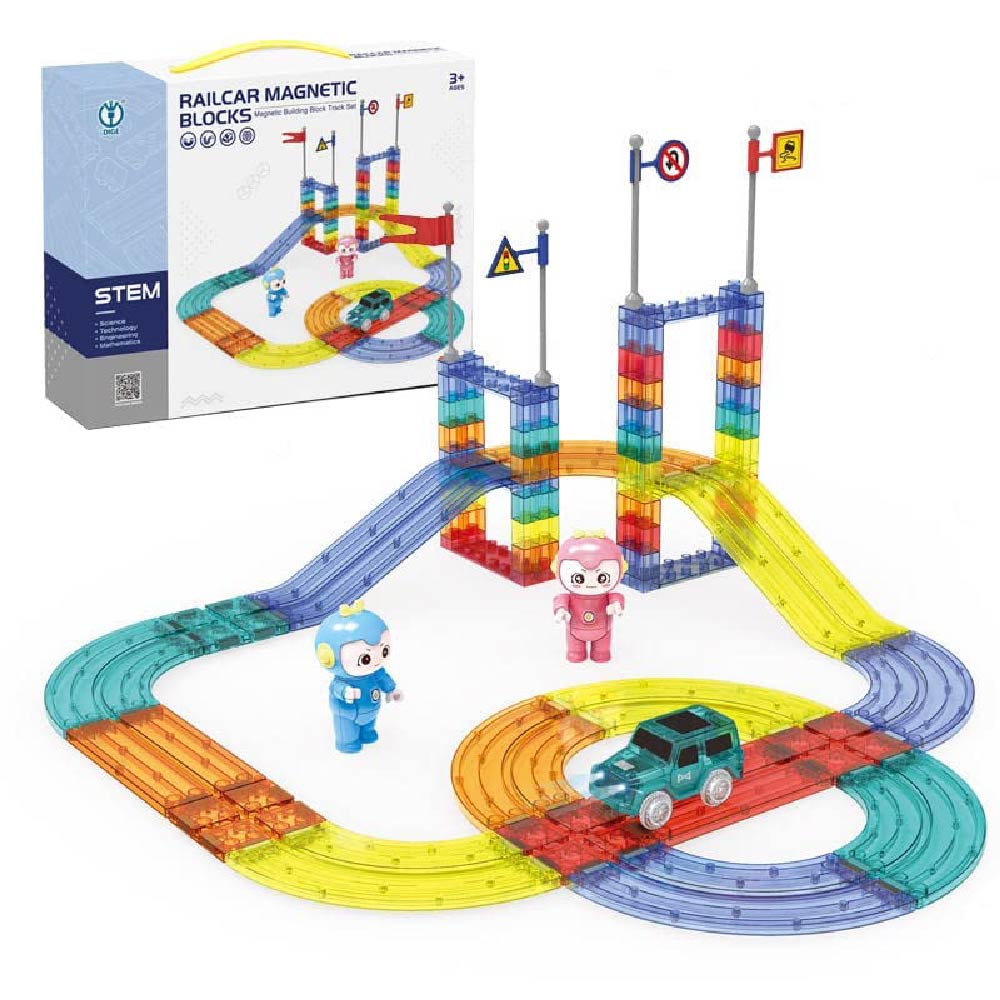 Foto 7 | Pista de Bloques Magnéticos Chic Fantay P154 para Construir Multicolor