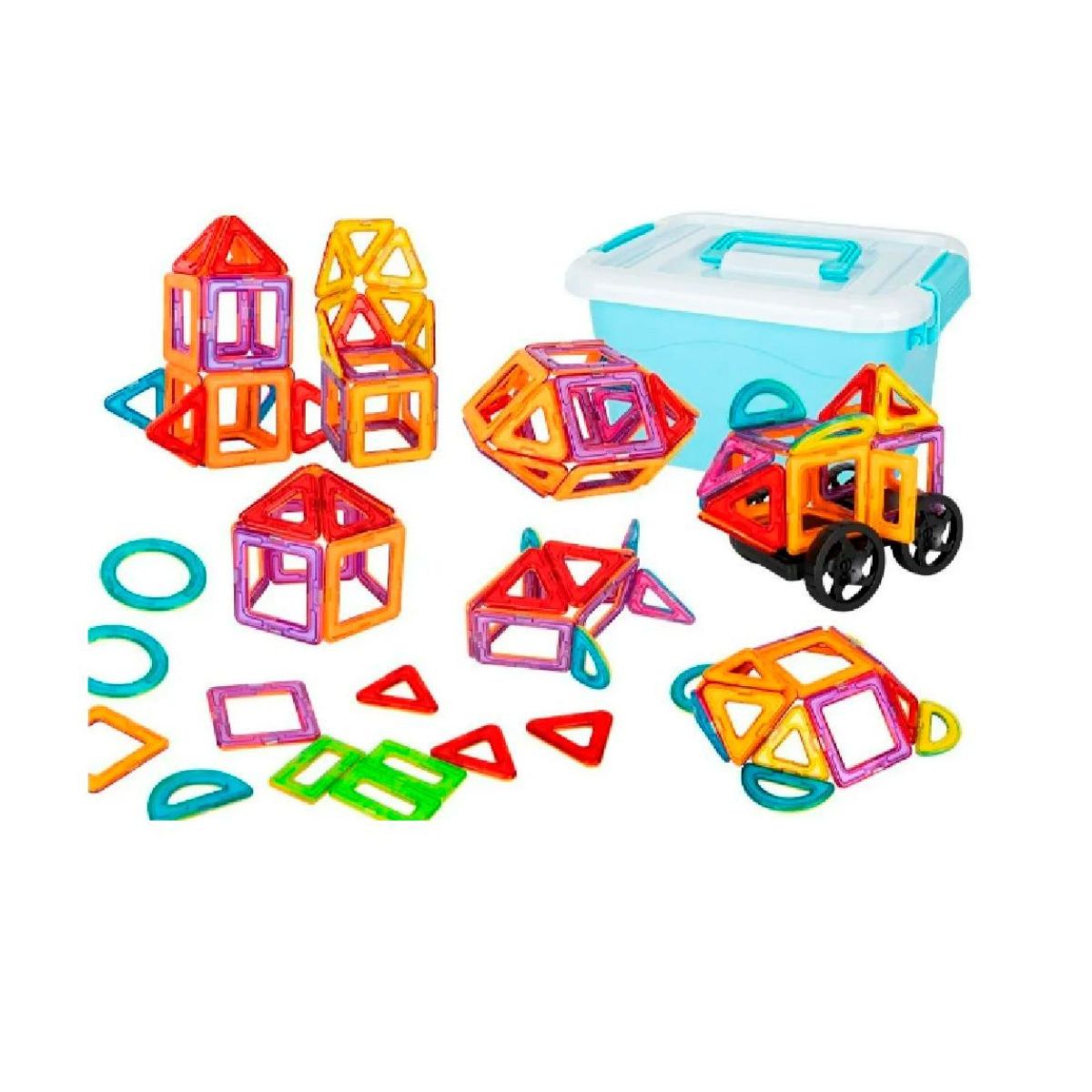 Juego de Bloques Magnéticos Yei YEI-BM1ML Multicolor 100 Piezas