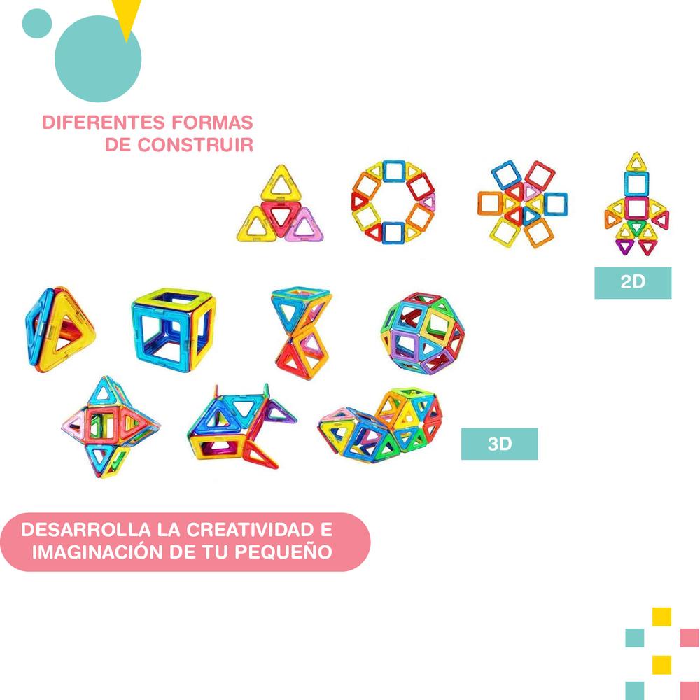 Foto 8 pulgar | Juego de Bloques Magnéticos Yei YEI-BM1ML Multicolor 100 Piezas