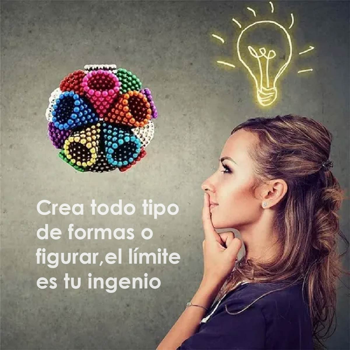 Foto 5 pulgar | Bolas Magnéticas Ilios Innova 216 Color Azul Claro