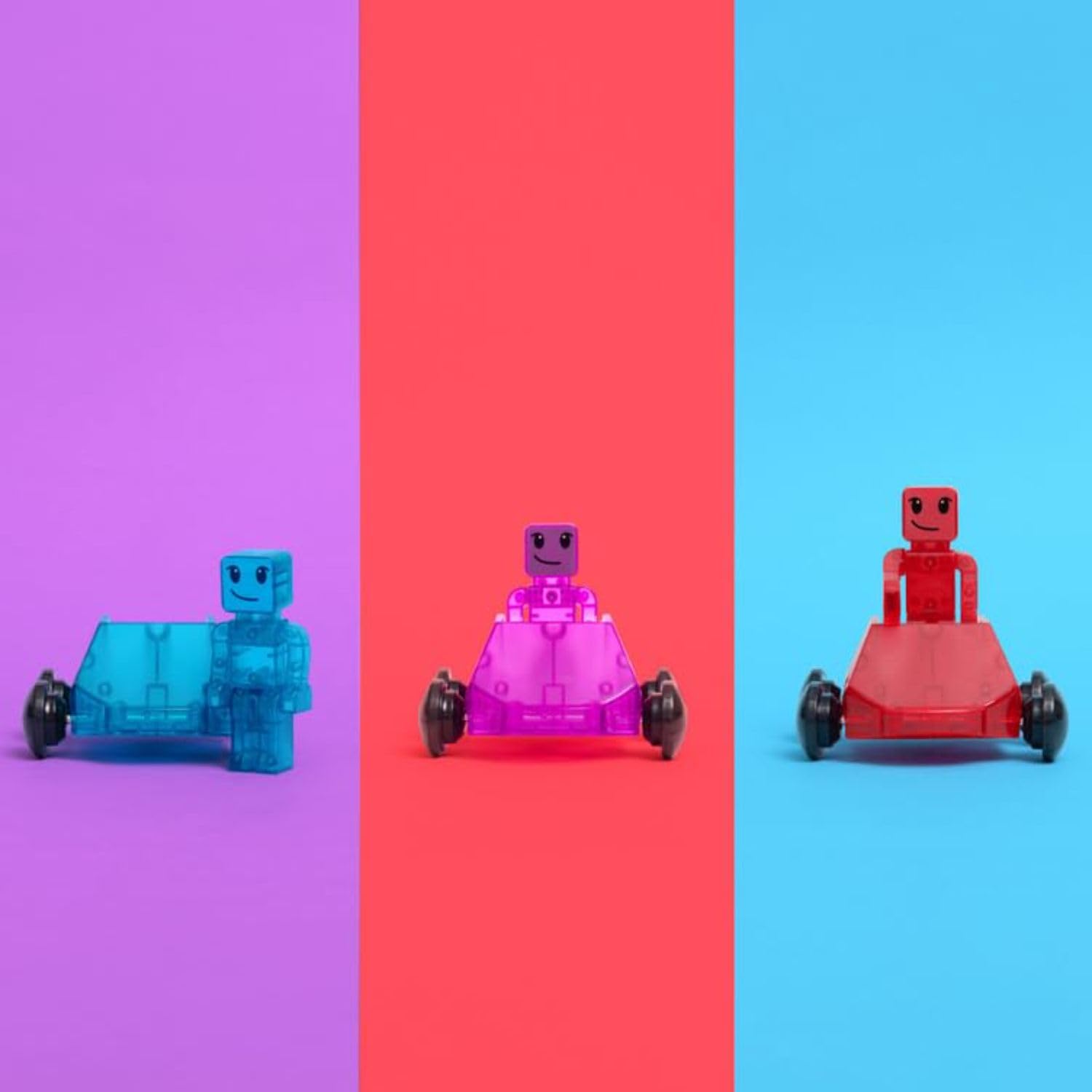 Foto 5 pulgar | Venta Internacional - Set De Construcción Magnética Magna-tiles Dashers 6 Piezas