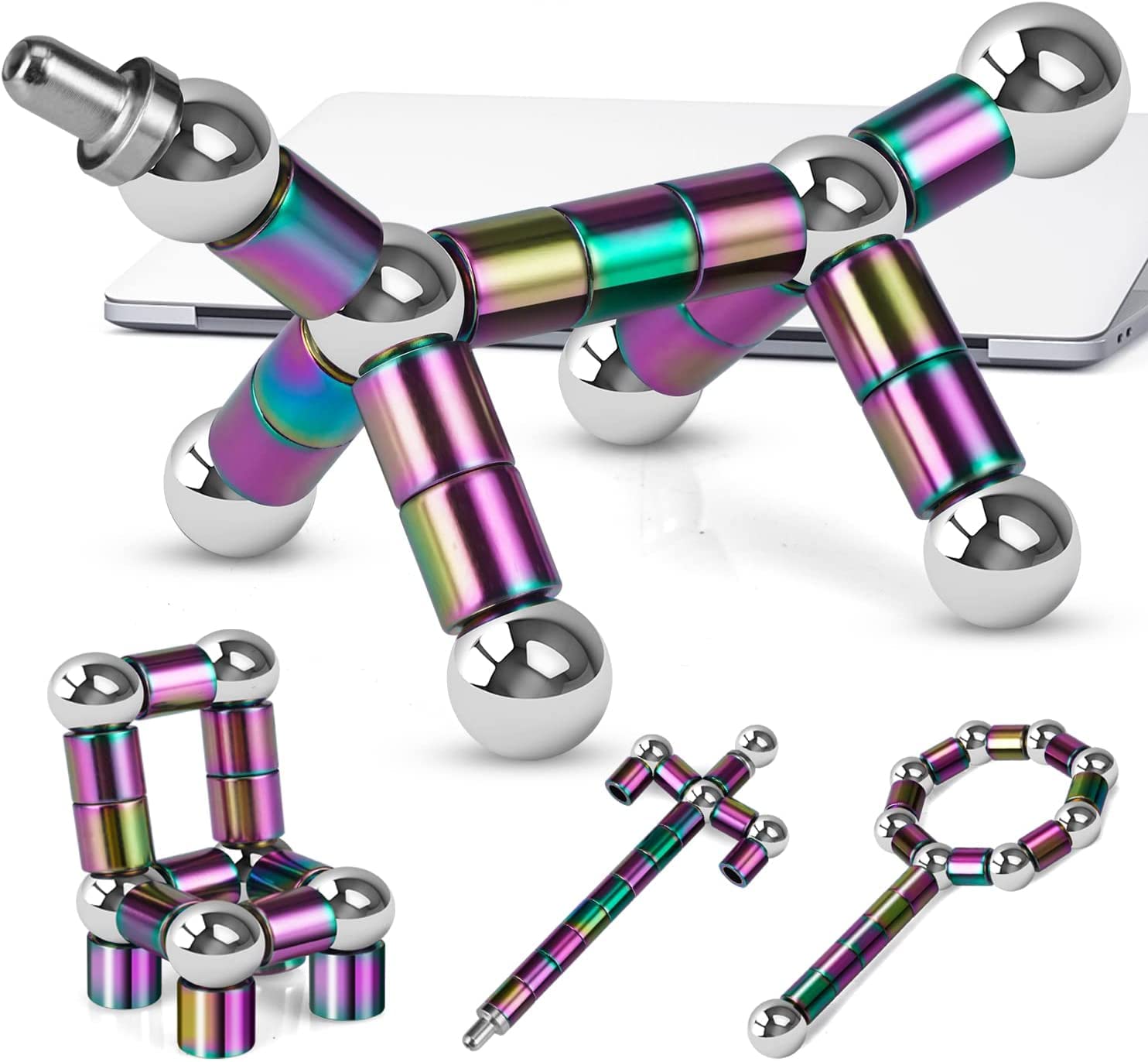 Foto 3 pulgar | Venta Internacional - Juguete De Descompresión Con Bolígrafo Magnético Boncty Con Anillos Magnéticos