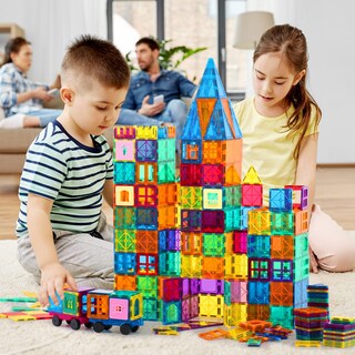 Foto 2 | Venta Internacional - Bloques Magnéticos Para Apilar Azulejos Anbalulu, 100 Unidades, Para Niños