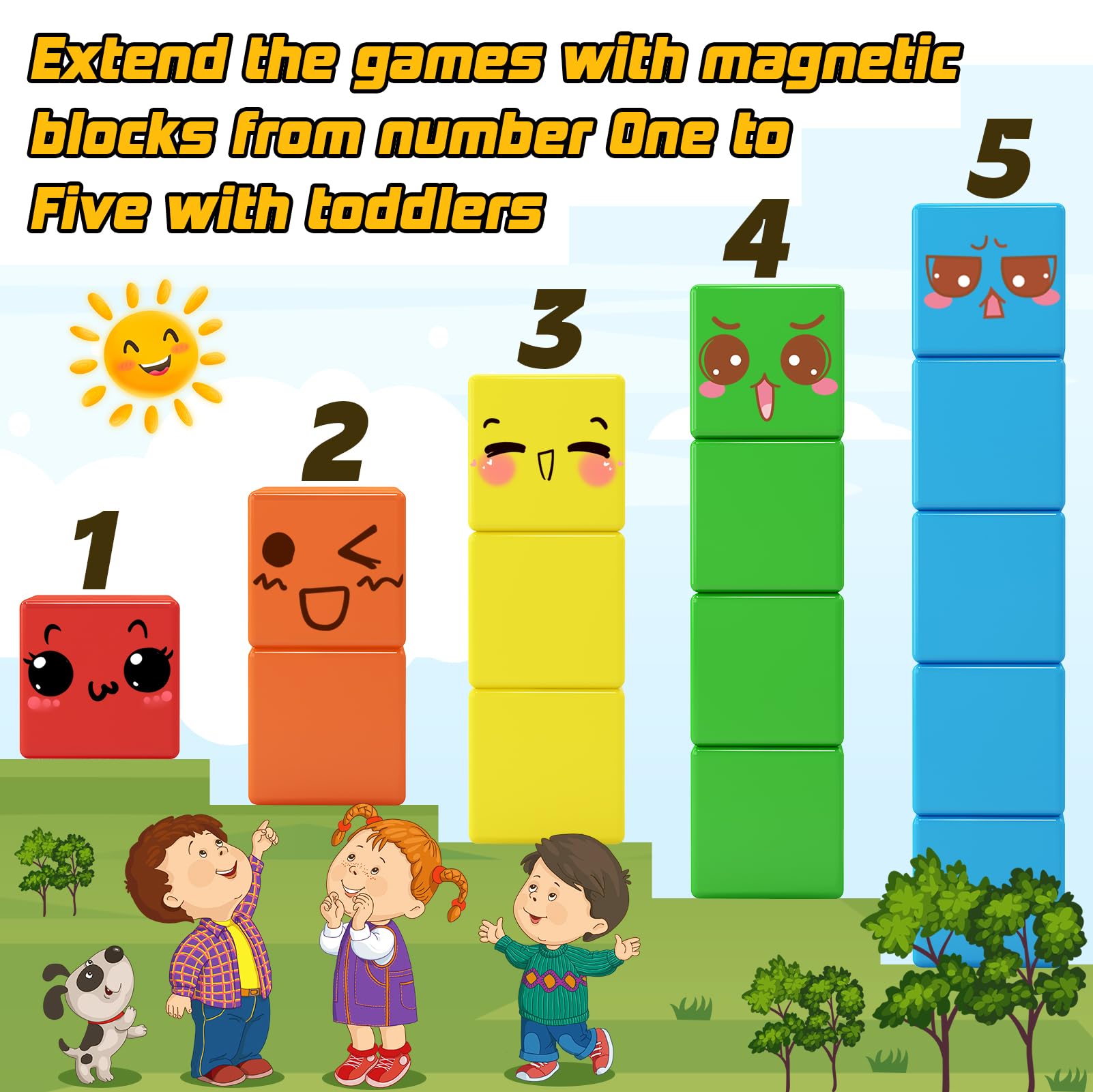 Foto 3 | Venta Internacional - Bloques Magnéticos Toylogy, 48 Unidades, Para Niños Pequeños, Educación Stem