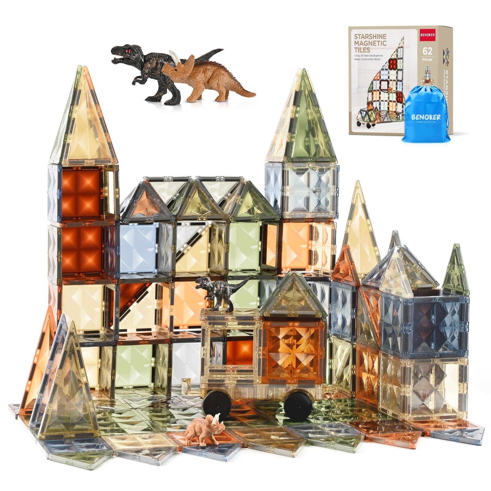 Foto 1 | Venta Internacional - Azulejos Magnéticos Benoker 3d Stem Learning Con Dinosaurio De 3 A 8 Años
