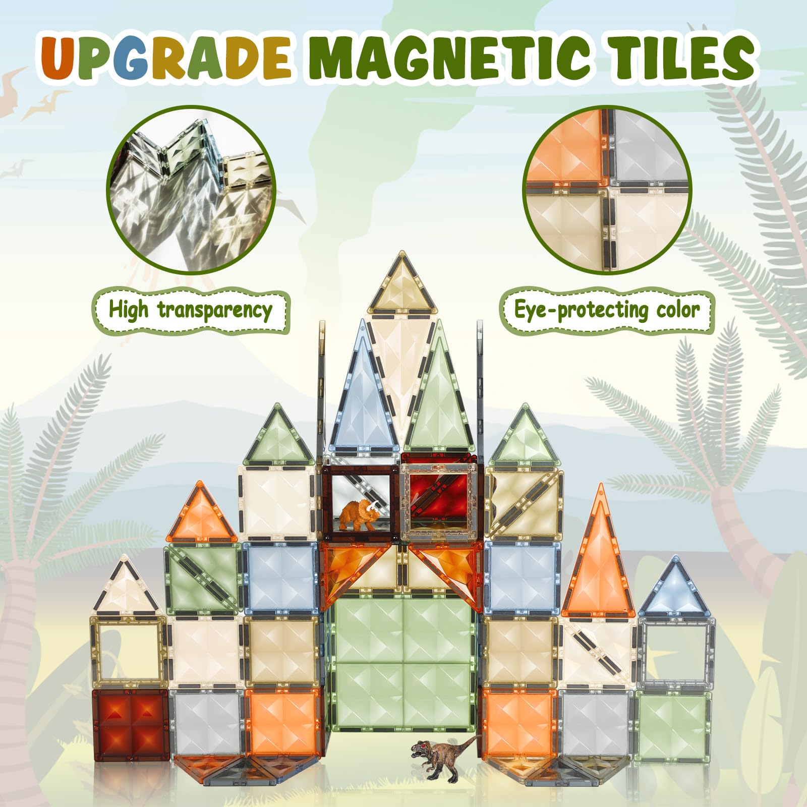 Foto 4 pulgar | Venta Internacional - Azulejos Magnéticos Benoker 3d Stem Learning Con Dinosaurio De 3 A 8 Años