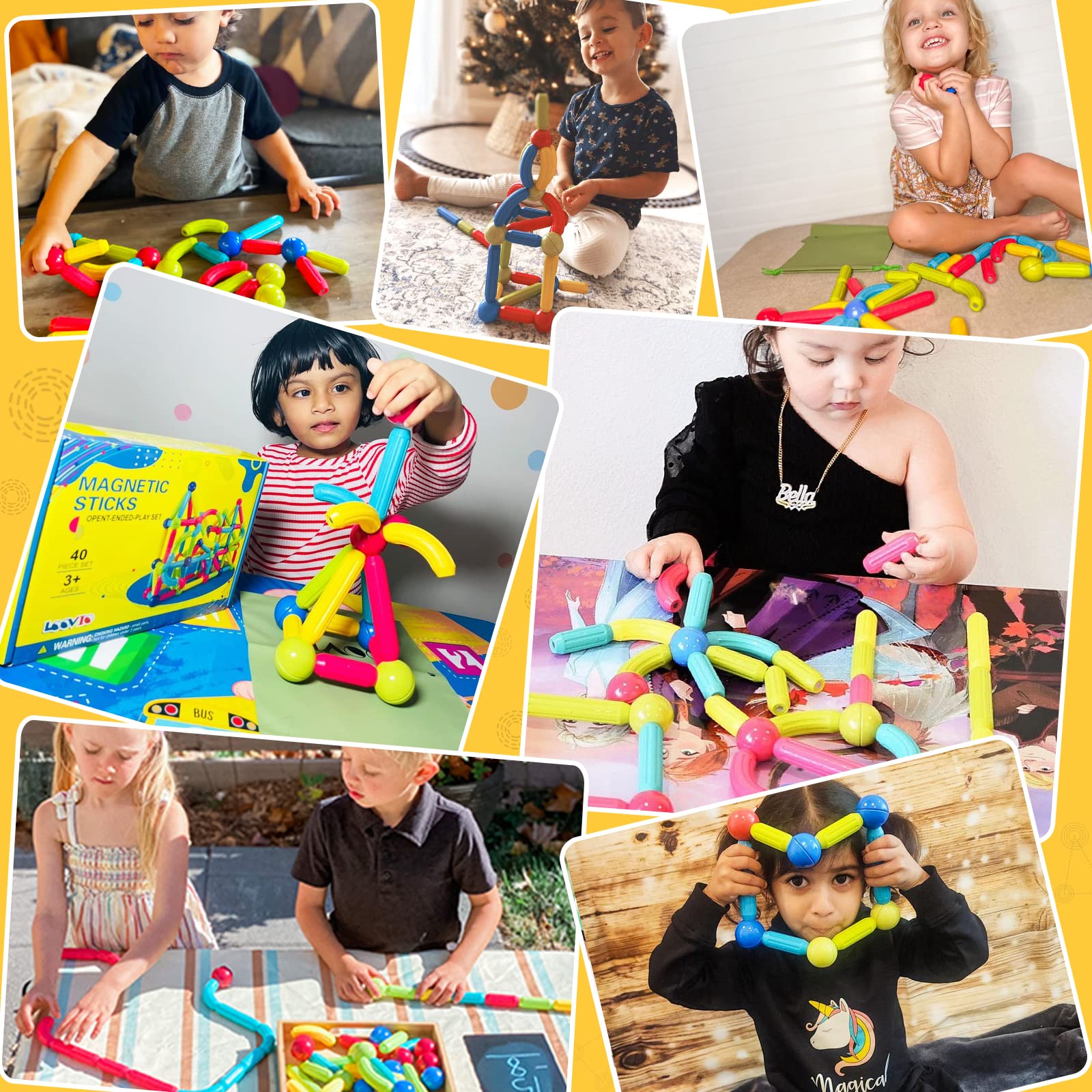 Foto 4 pulgar | Venta Internacional - Juguete De Construcción Con Bloques Magnéticos Loovio Para Niños Mayores De 3 Años