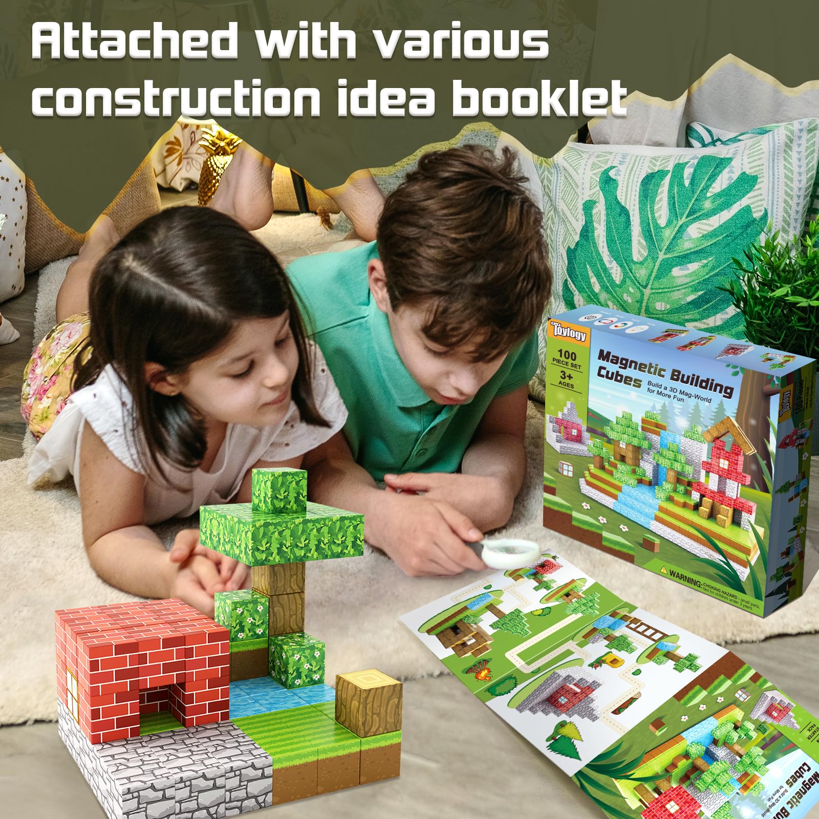 Foto 9 pulgar | Venta Internacional - Bloques Magnéticos Toylogy, 100 Unidades, Para Niños Y Niñas Mayores De 3 Años