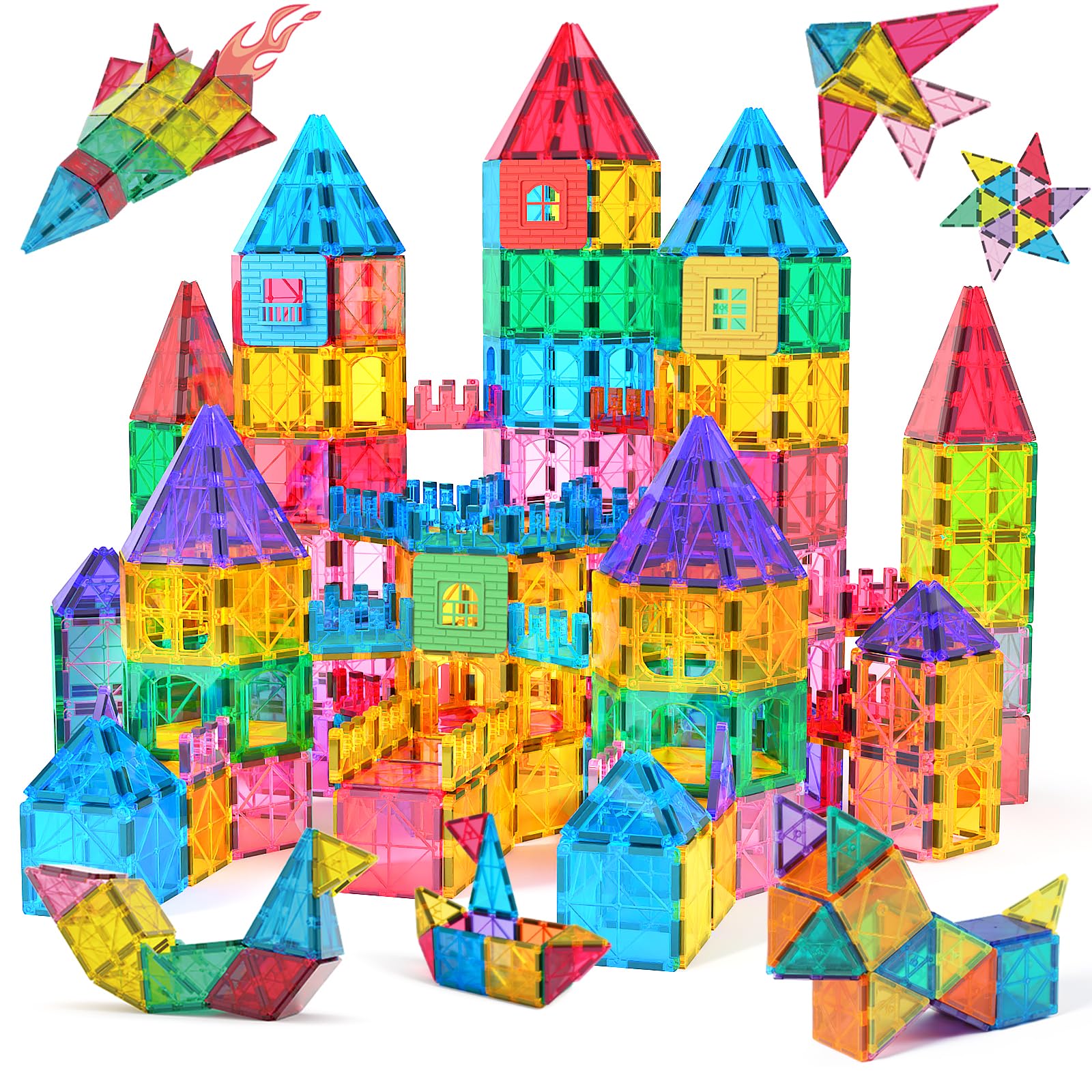 Venta Internacional - Set De Construcción De Azulejos Magnéticos Jasonwell Con Imán 3d Para Niños
