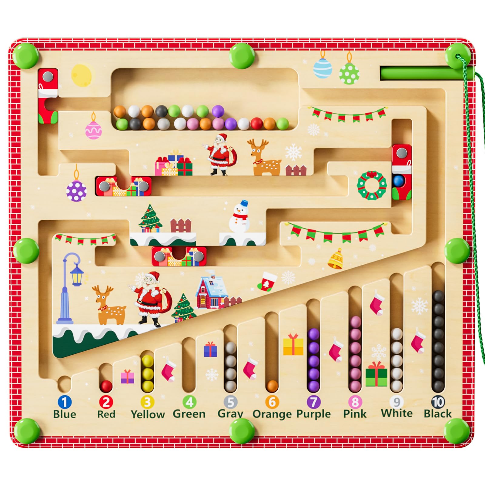 Foto 2 pulgar | Venta Internacional - Juguete Montessori Magnético con Forma de Laberinto