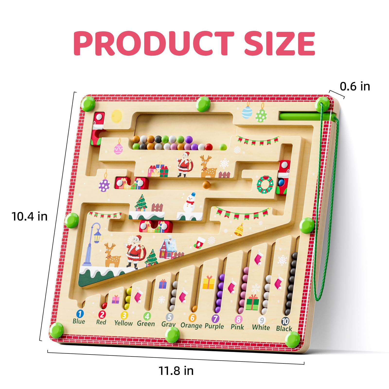 Foto 3 pulgar | Venta Internacional - Juguete Montessori Magnético con Forma de Laberinto