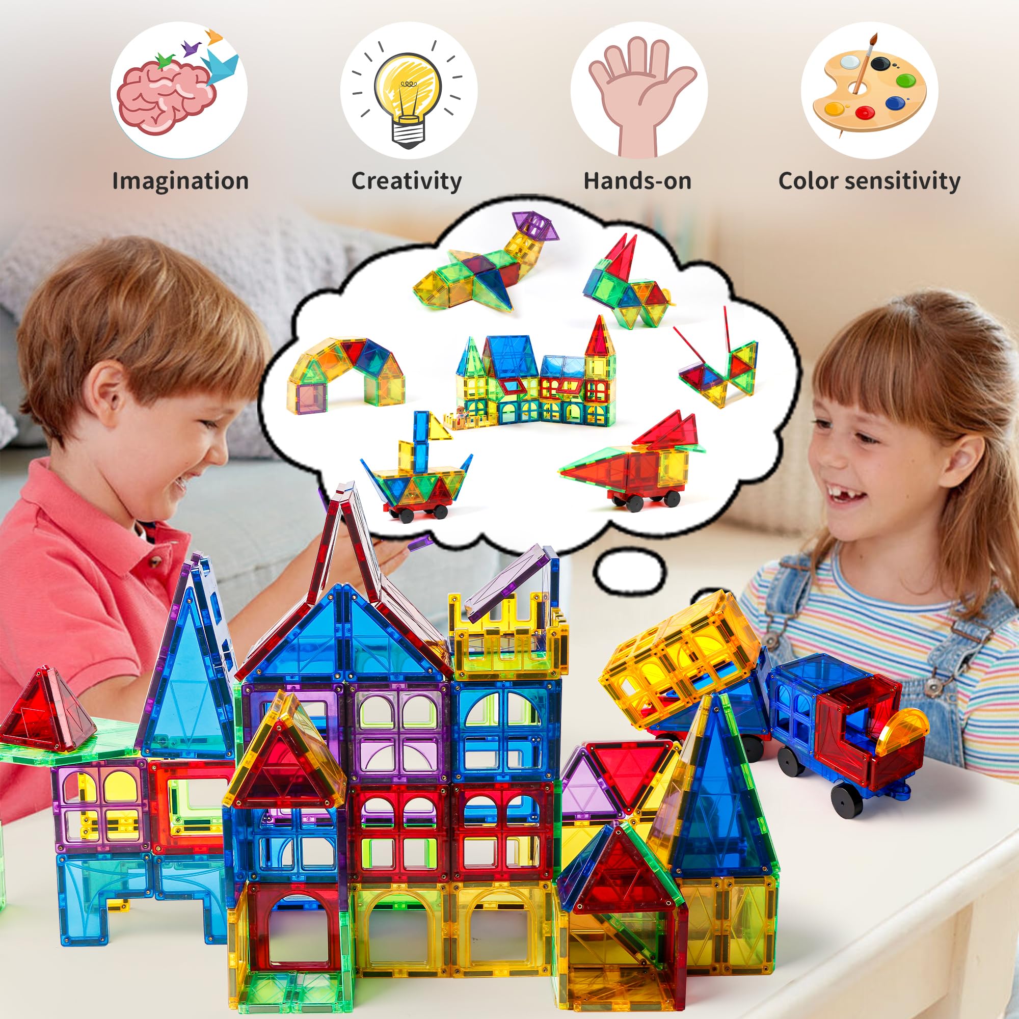 Foto 3 pulgar | Bloques Magnéticos Magblock 120 Piezas para Niños - Venta Internacional