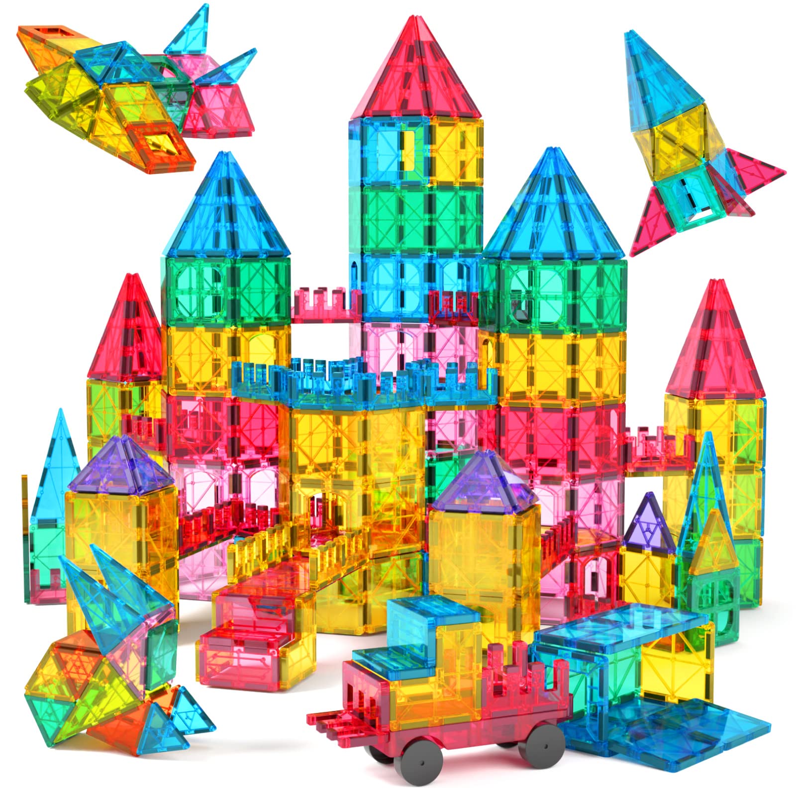 Juego De Bloques De Construcción Con Azulejos Magnéticos Jasonwell, 65 Piezas, Niños A Partir De 3 A - Venta Inter