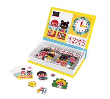 Foto 1 | Magnetic Telling Time Game Janod Magnetibook 94 Piezas Para Mayores De 3 Años - Venta Internacional.