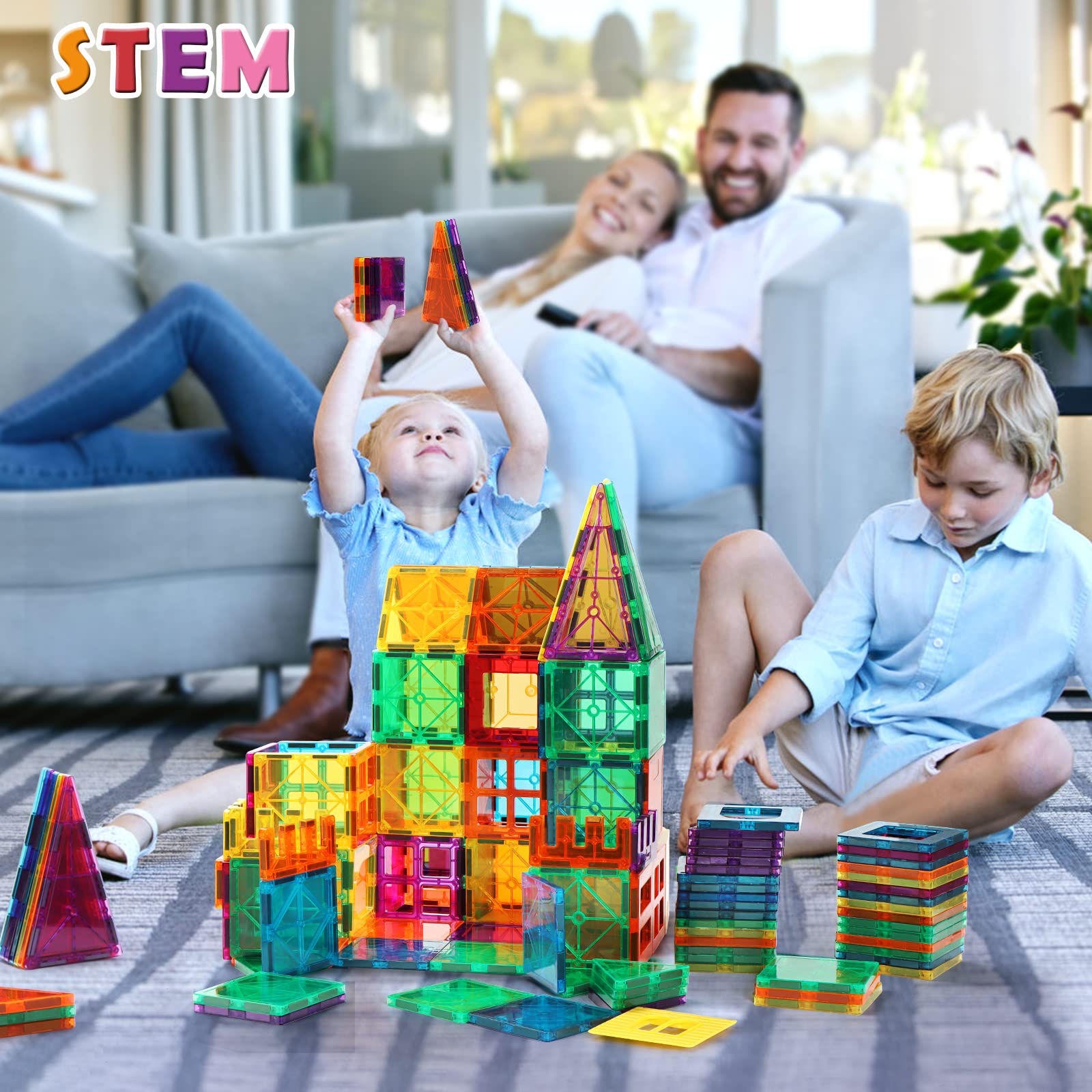 Foto 3 pulgar | Juego De Azulejos Magnéticos Gemmicc Advanced, 72 Piezas, Para Niños - Venta Internacional.