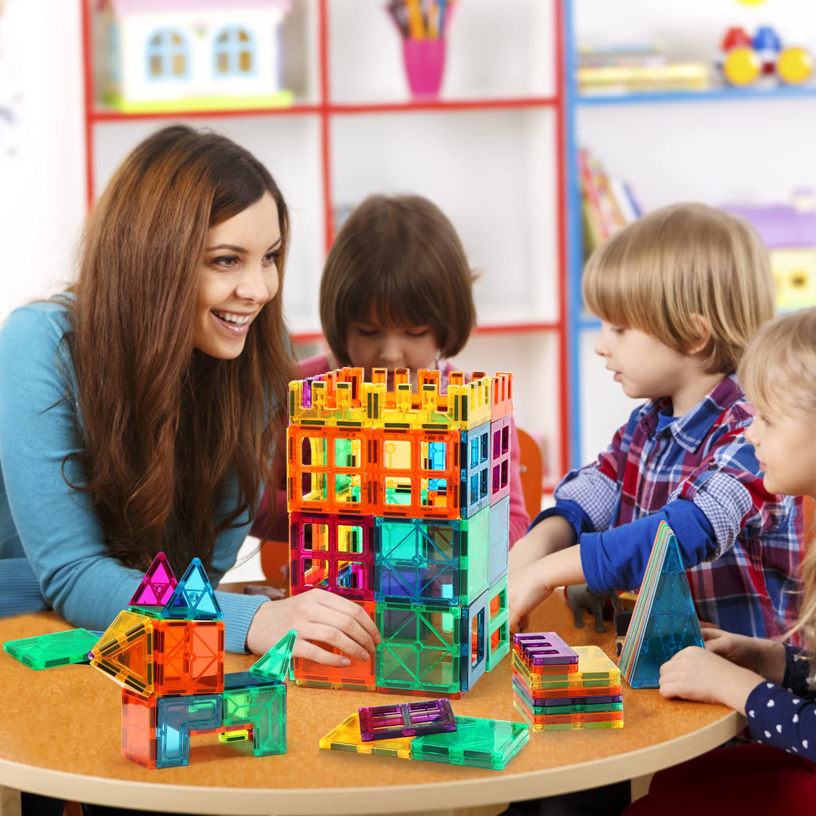 Foto 6 pulgar | Juego De Azulejos Magnéticos Gemmicc Advanced, 72 Piezas, Para Niños - Venta Internacional.