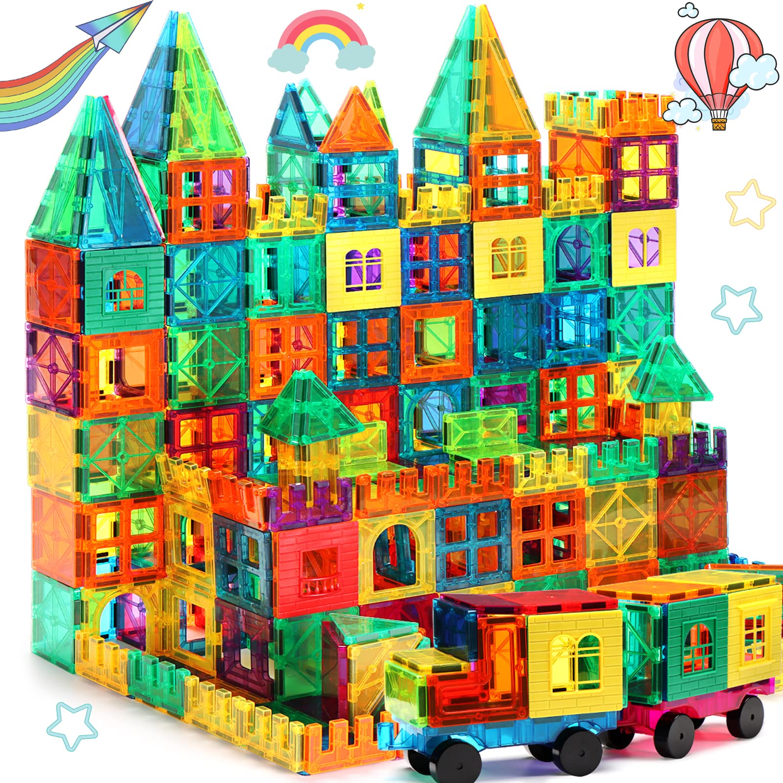 Azulejos Magnéticos Building Blocks Fnjo, 100 Unidades, Para Niños - Venta Internacional.