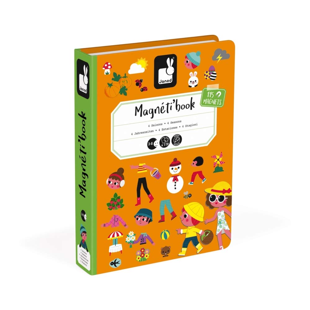 Foto 4 pulgar | Juego Magnético Janod Magnetibook, 120 Unidades, 4 Temporadas, Más De 3 Años - Venta Internacional.
