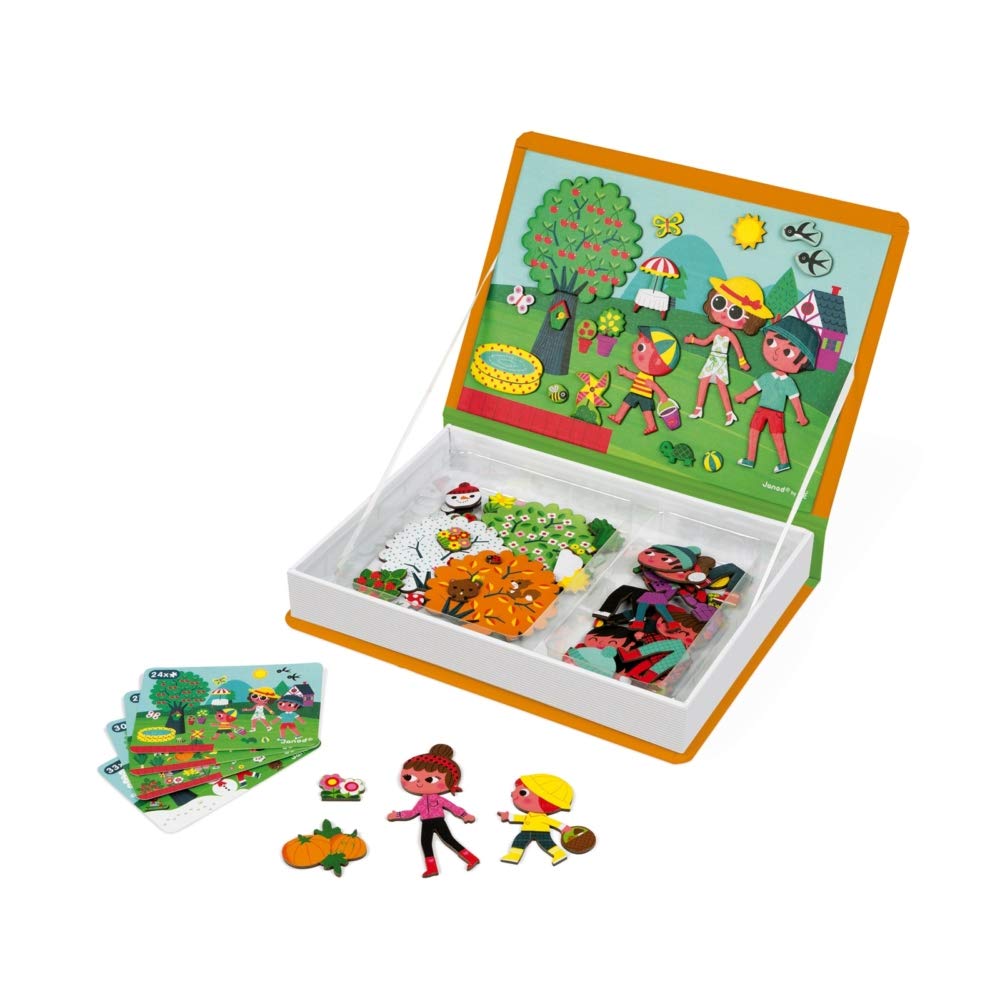 Foto 5 pulgar | Juego Magnético Janod Magnetibook, 120 Unidades, 4 Temporadas, Más De 3 Años - Venta Internacional.