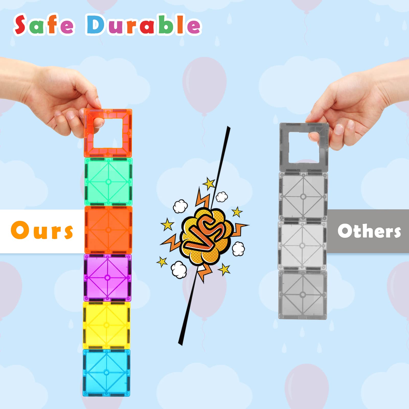 Foto 7 pulgar | Juego De 5 Piezas Para Principiantes De Magnetic Tiles Gemmicc Para Niños De 3 A 9 Años - Venta Internacional.