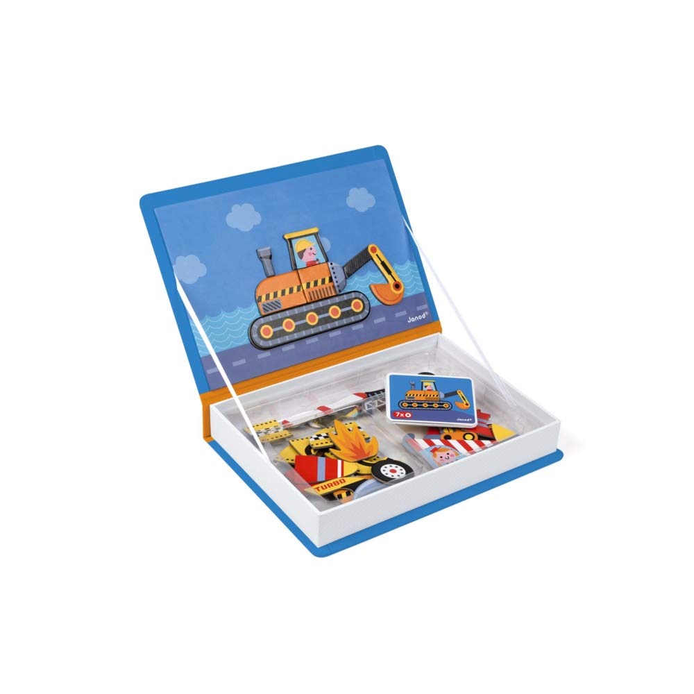 Foto 3 pulgar | Juego De Vehículos Magnetic Racers Janod Magnetibook 69 Piezas Para Mayores De 3 Años - Venta Internacional.
