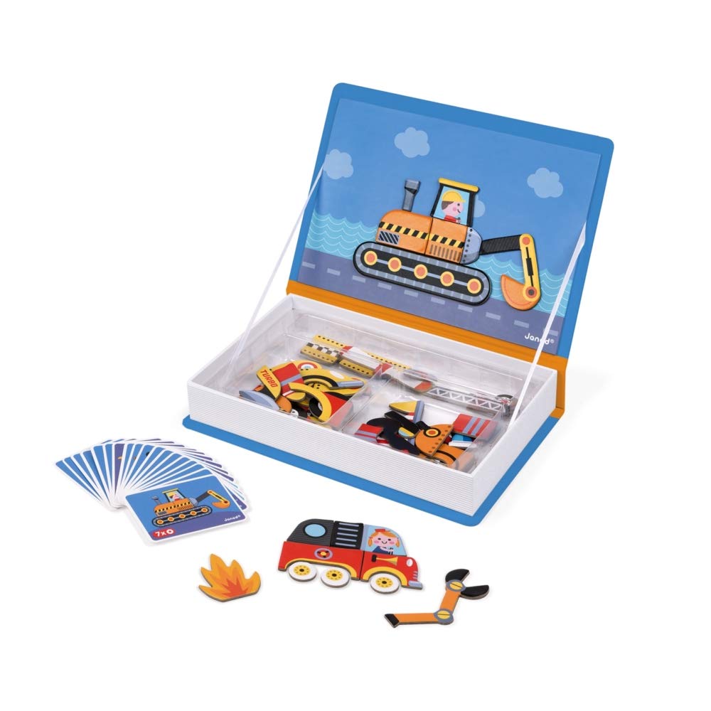 Foto 5 pulgar | Juego De Vehículos Magnetic Racers Janod Magnetibook 69 Piezas Para Mayores De 3 Años - Venta Internacional.