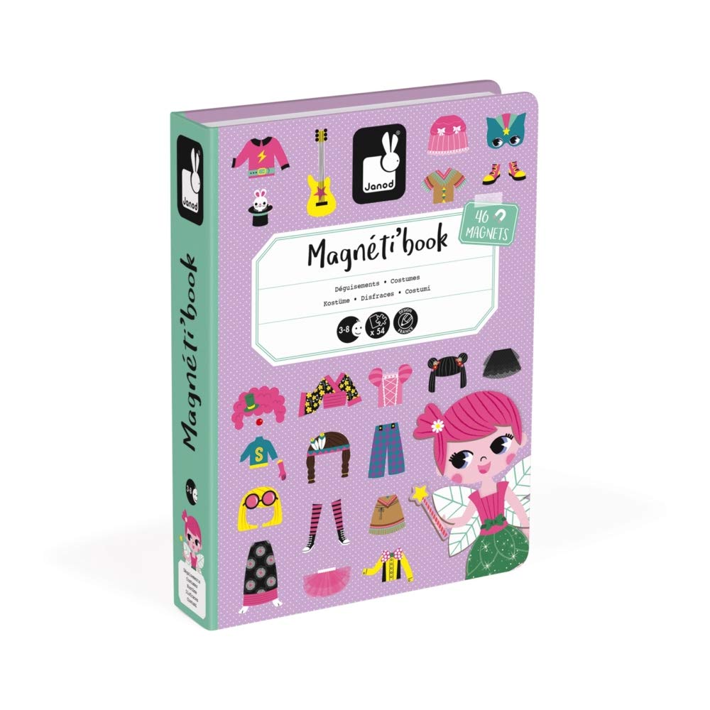 Foto 4 pulgar | Juego De Disfraces Magnéticos Para Niñas Janod Magnetibook, 55 Piezas, A Partir De 3 Años - Venta Internacional.