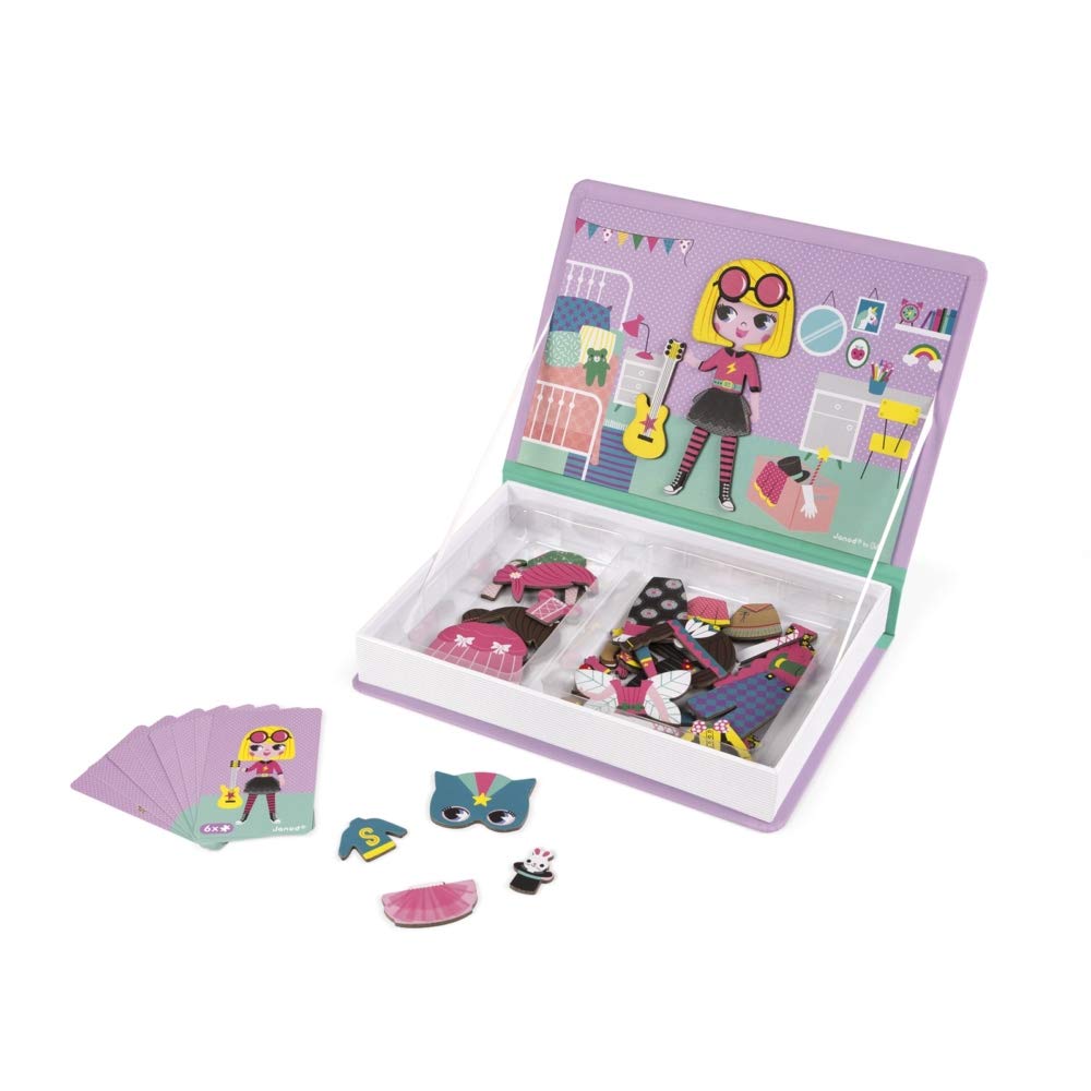 Foto 5 pulgar | Juego De Disfraces Magnéticos Para Niñas Janod Magnetibook, 55 Piezas, A Partir De 3 Años - Venta Internacional.