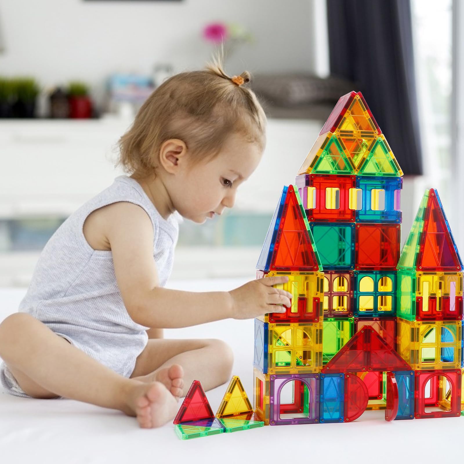 Foto 2 | Bloques De Construcción Magnéticos Magblock 66 Unidades Para Niños Mayores De 3 Años - Venta Internacional.