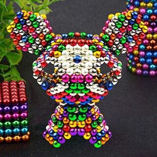Foto 3 | Bolas Magnéticas, 512 Unidades, 1000 Bolas De Colores, Forma Magnética - Venta Internacional.