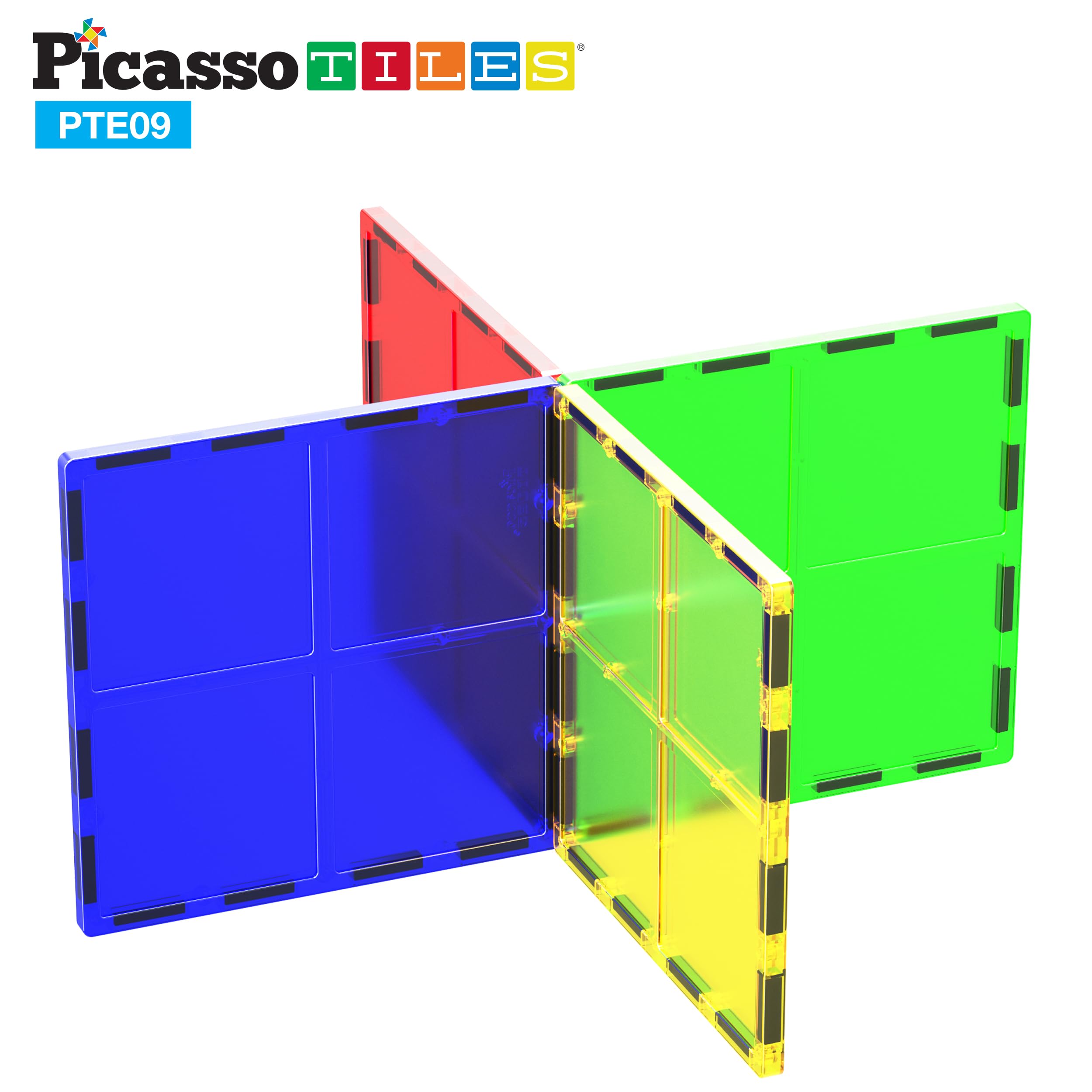 Foto 5 pulgar | Set De Bloques De Construcción Picassotiles Pte09 Con 4 Cuadrados Grandes - Venta Internacional