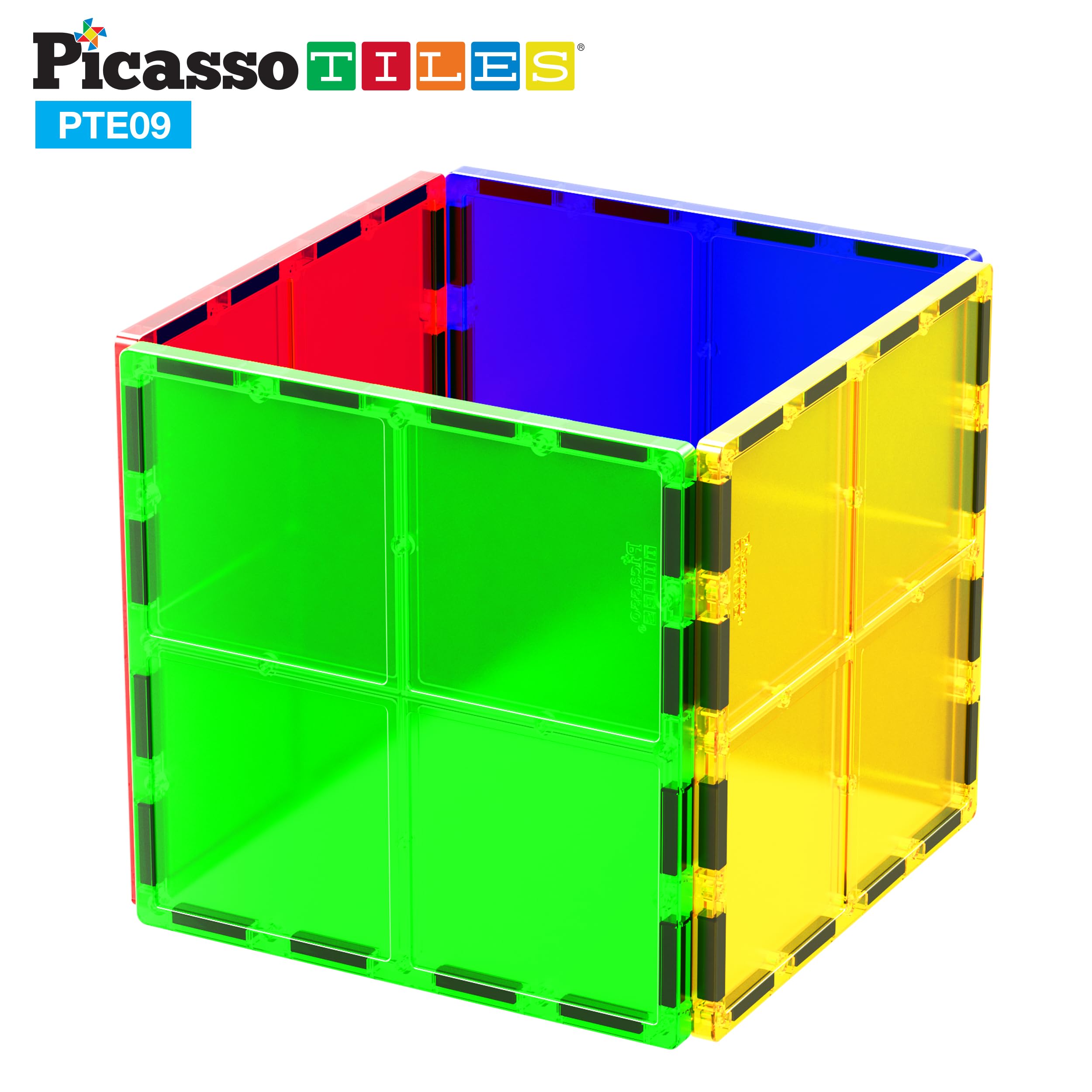 Foto 6 pulgar | Set De Bloques De Construcción Picassotiles Pte09 Con 4 Cuadrados Grandes - Venta Internacional